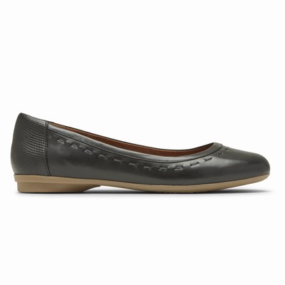 Rockport Cobb Hill Maiika Ballet Flache Schuhe Damen Schwarz EPV-715902
